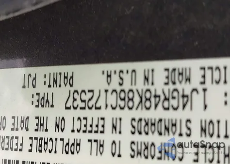 2006 Jeep Grand Cherokee Laredo from USA, damaged, VIN 1J4GR48K86C172537